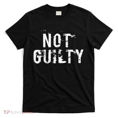 Not Guilty  Distressed Prisoner Jail Inmate Prison Tee T-Shirt