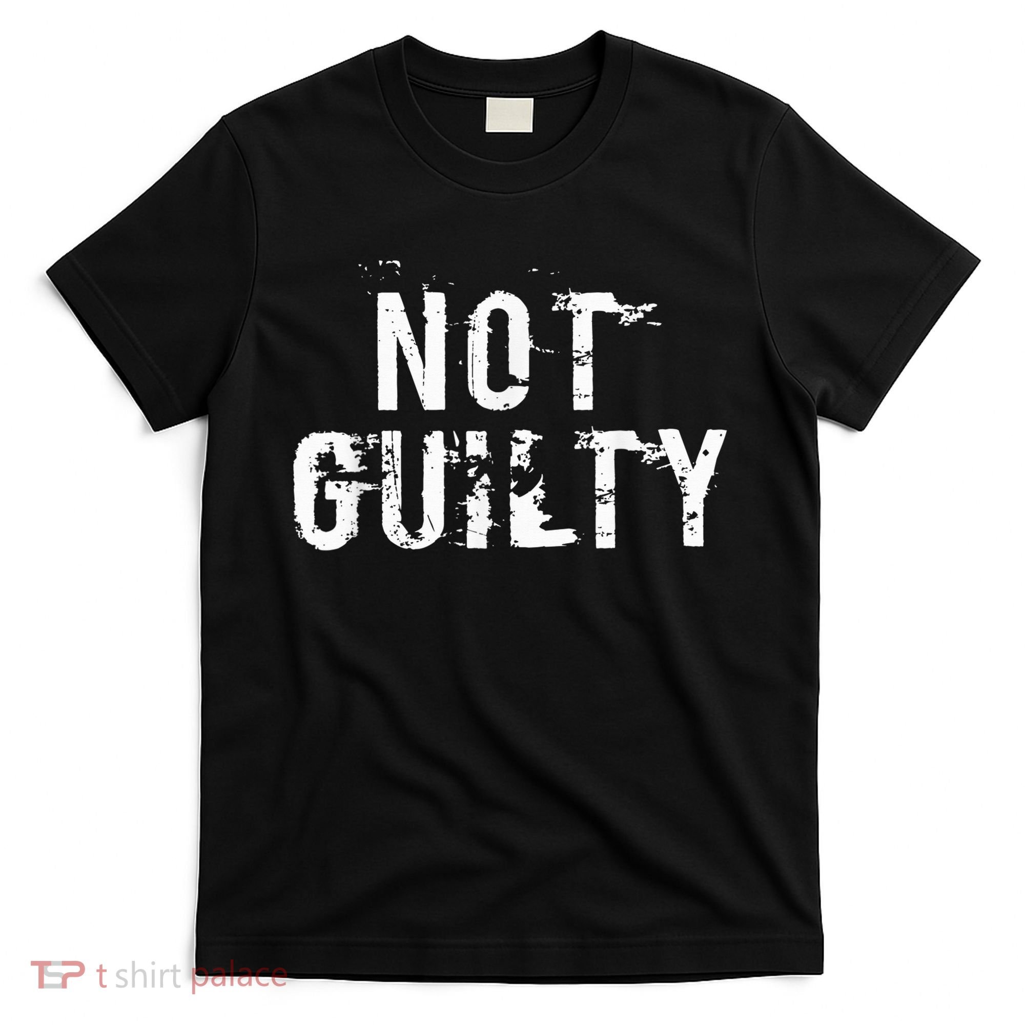 Not Guilty  Distressed Prisoner Jail Inmate Prison Tee T-Shirt