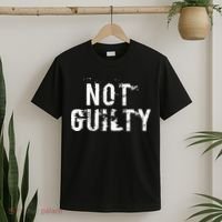 Not Guilty  Distressed Prisoner Jail Inmate Prison Tee T-Shirt thumb 2