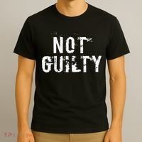 Not Guilty  Distressed Prisoner Jail Inmate Prison Tee T-Shirt thumb 3