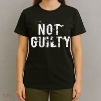Not Guilty  Distressed Prisoner Jail Inmate Prison Tee T-Shirt thumb 4