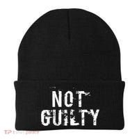 Not Guilty  Distressed Prisoner Jail Inmate Prison Tee Beanie thumb 0