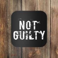 Not Guilty  Distressed Prisoner Jail Inmate Prison Tee Coaster thumb 0