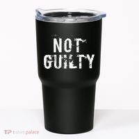 Not Guilty  Distressed Prisoner Jail Inmate Prison Tee Tumbler thumb 0