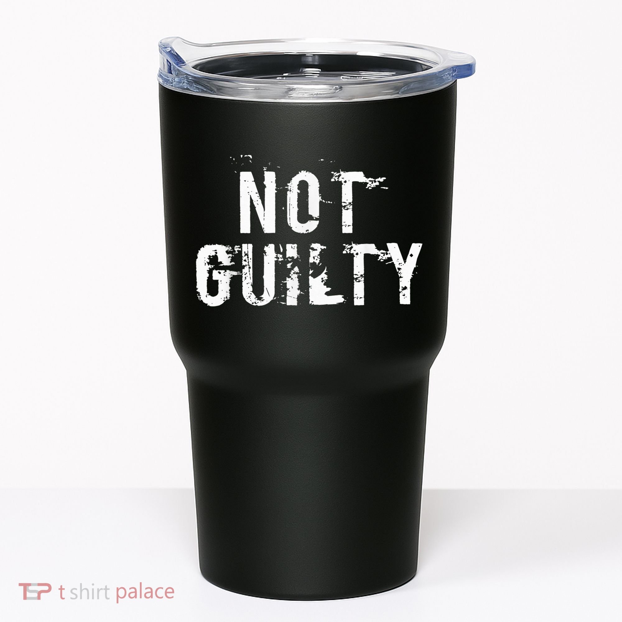 Not Guilty  Distressed Prisoner Jail Inmate Prison Tee Tumbler
