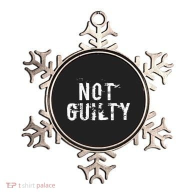 Not Guilty  Distressed Prisoner Jail Inmate Prison Tee Ornament