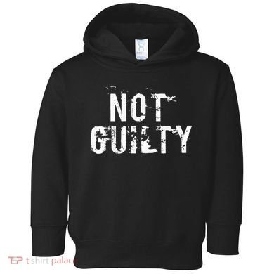 Not Guilty  Distressed Prisoner Jail Inmate Prison Tee Toddler Hoodie