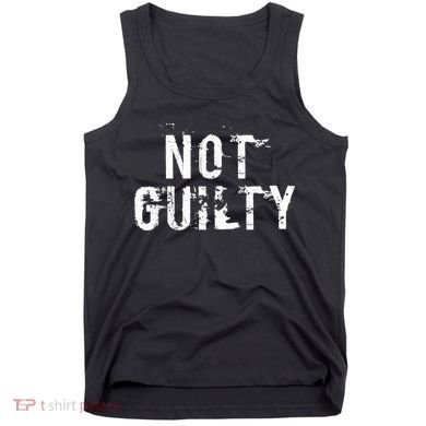 Not Guilty  Distressed Prisoner Jail Inmate Prison Tee Tank Top
