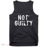 Not Guilty  Distressed Prisoner Jail Inmate Prison Tee Tank Top thumb 0