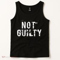 Not Guilty  Distressed Prisoner Jail Inmate Prison Tee Tank Top thumb 2
