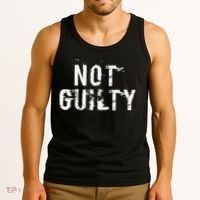 Not Guilty  Distressed Prisoner Jail Inmate Prison Tee Tank Top thumb 3