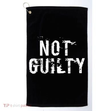 Not Guilty  Distressed Prisoner Jail Inmate Prison Tee Golf Towel