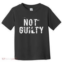 Not Guilty  Distressed Prisoner Jail Inmate Prison Tee Toddler T-Shirt thumb 0