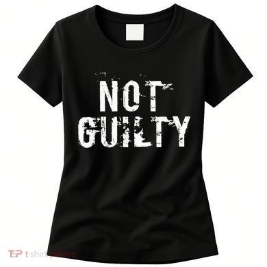 Not Guilty  Distressed Prisoner Jail Inmate Prison Tee Women's T-Shirt