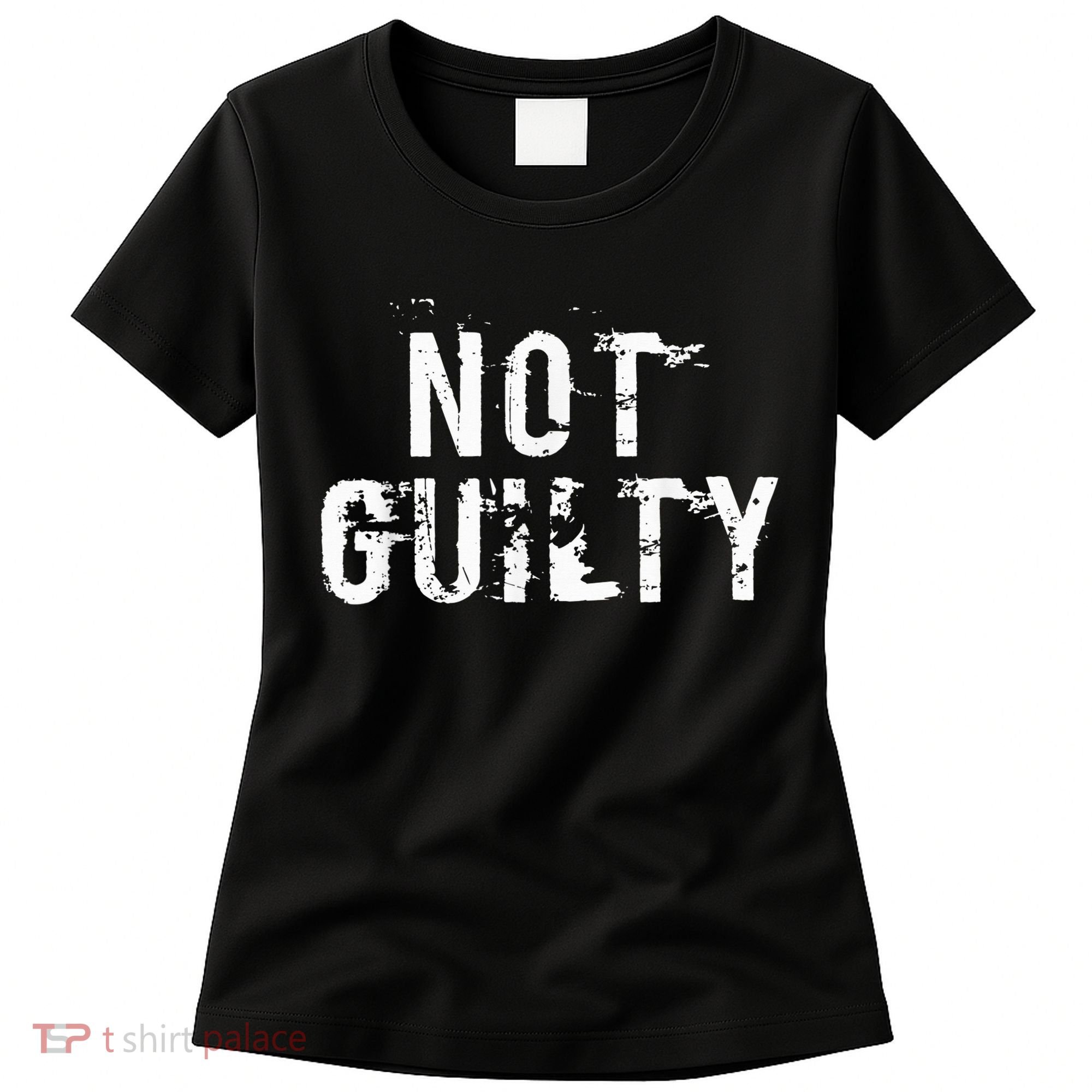 Not Guilty  Distressed Prisoner Jail Inmate Prison Tee Women's T-Shirt