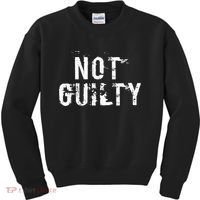 Not Guilty  Distressed Prisoner Jail Inmate Prison Tee Kids Sweatshirt thumb 0