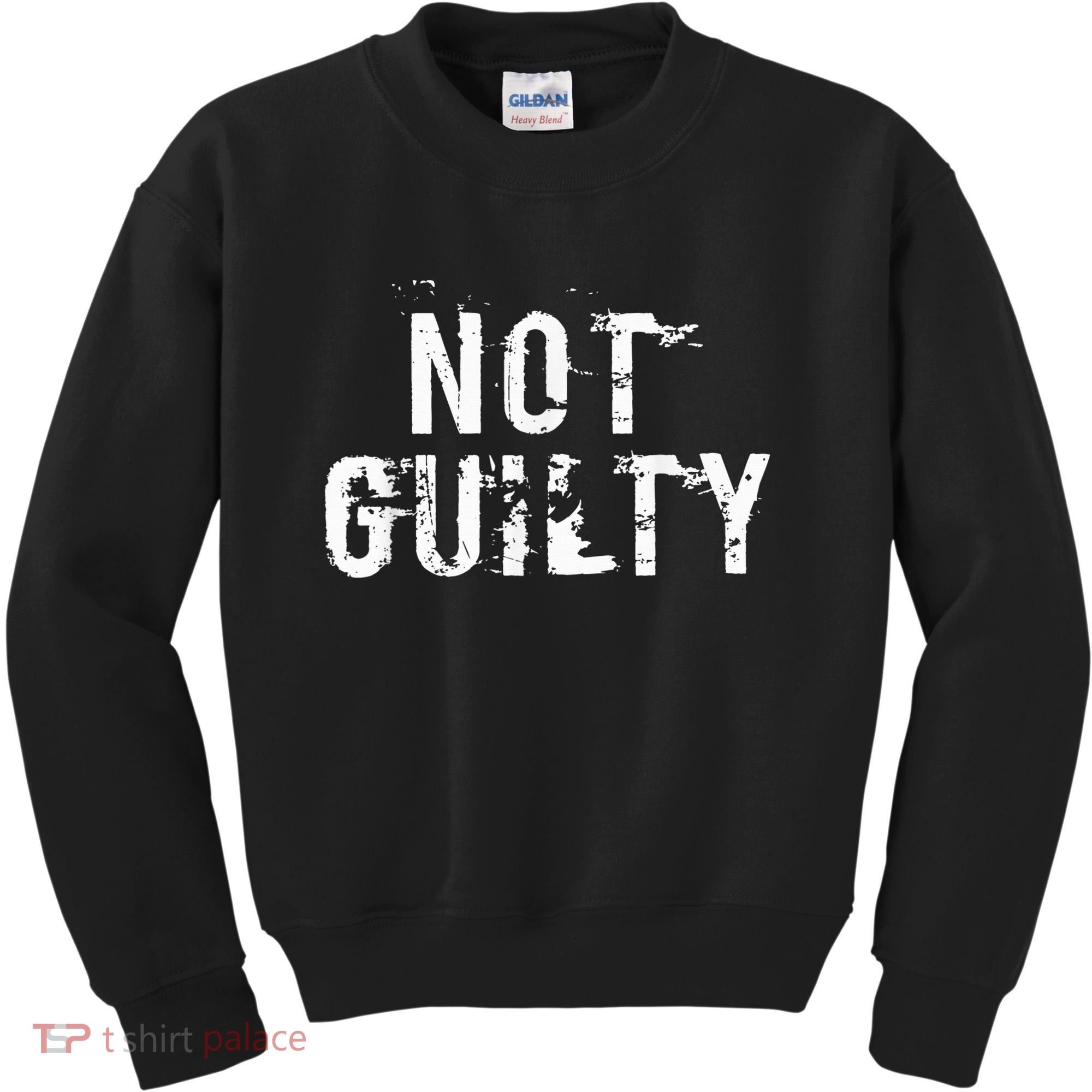 Not Guilty  Distressed Prisoner Jail Inmate Prison Tee Kids Sweatshirt