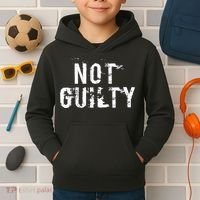 Not Guilty  Distressed Prisoner Jail Inmate Prison Tee Kids Hoodie thumb 2