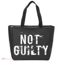 Not Guilty  Distressed Prisoner Jail Inmate Prison Tee Tote Bag thumb 0