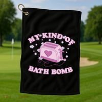 Nu Goth Dark Humour Goth Aesthetic My Kind Of Bath Bomb Golf Towel thumb 1