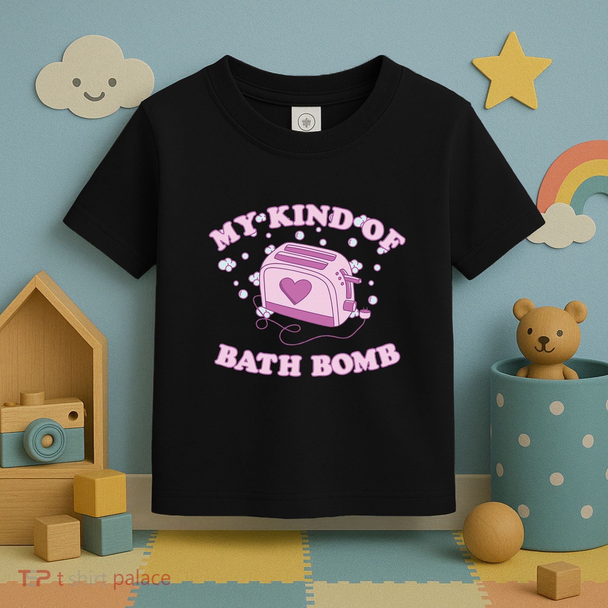 Nu Goth Dark Humour Goth Aesthetic My Kind Of Bath Bomb Toddler T-Shirt
