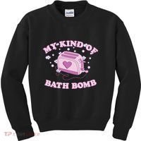 Nu Goth Dark Humour Goth Aesthetic My Kind Of Bath Bomb Kids Sweatshirt thumb 0