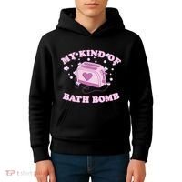Nu Goth Dark Humour Goth Aesthetic My Kind Of Bath Bomb Kids Hoodie thumb 4