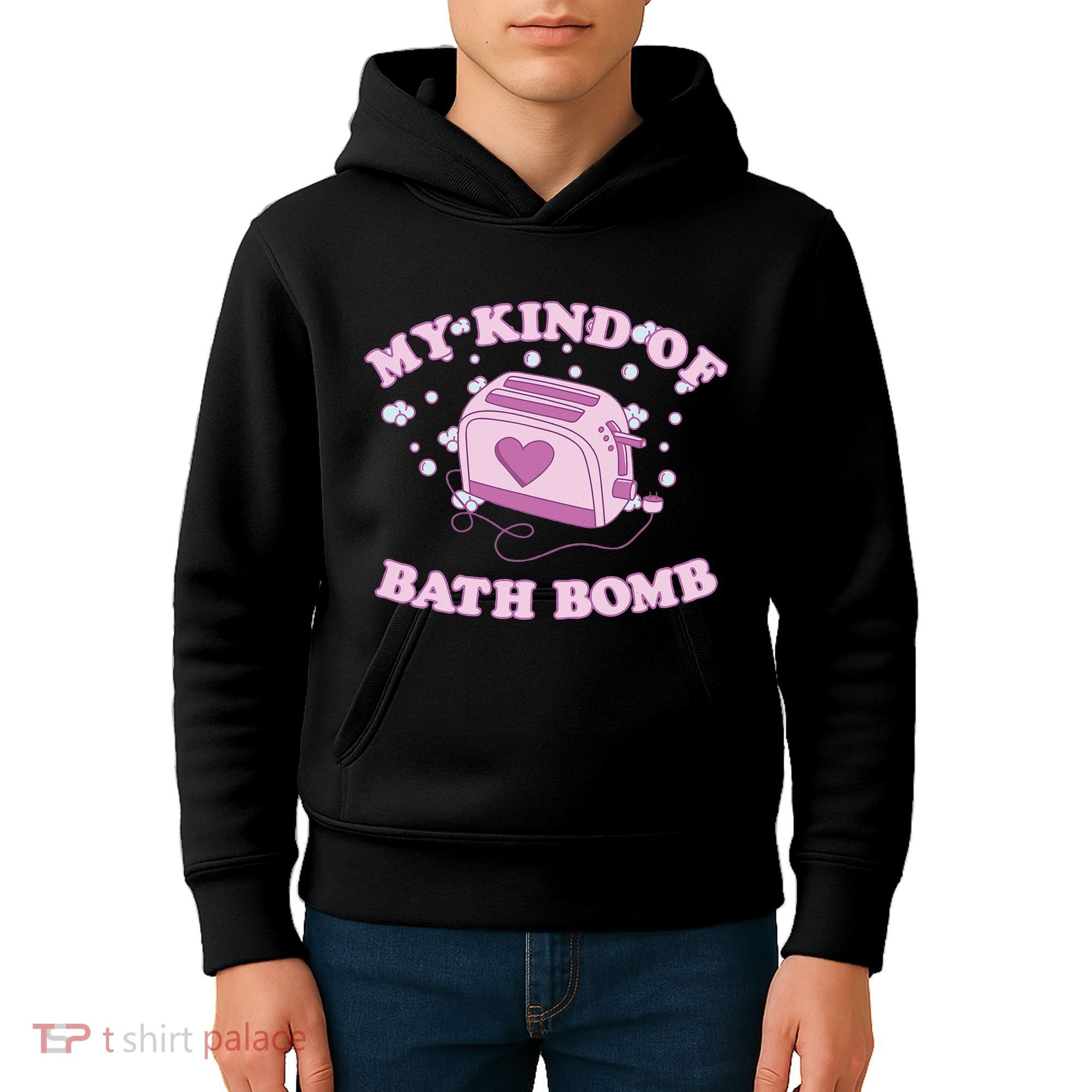Nu Goth Dark Humour Goth Aesthetic My Kind Of Bath Bomb Kids Hoodie