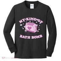 Nu Goth Dark Humour Goth Aesthetic My Kind Of Bath Bomb Kids Long Sleeve Shirt thumb 0