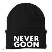 Never Goon Funny Gym Meme Never Goon Beanie thumb 0