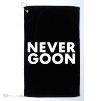 Never Goon Funny Gym Meme Never Goon Golf Towel thumb 0
