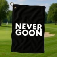 Never Goon Funny Gym Meme Never Goon Golf Towel thumb 1