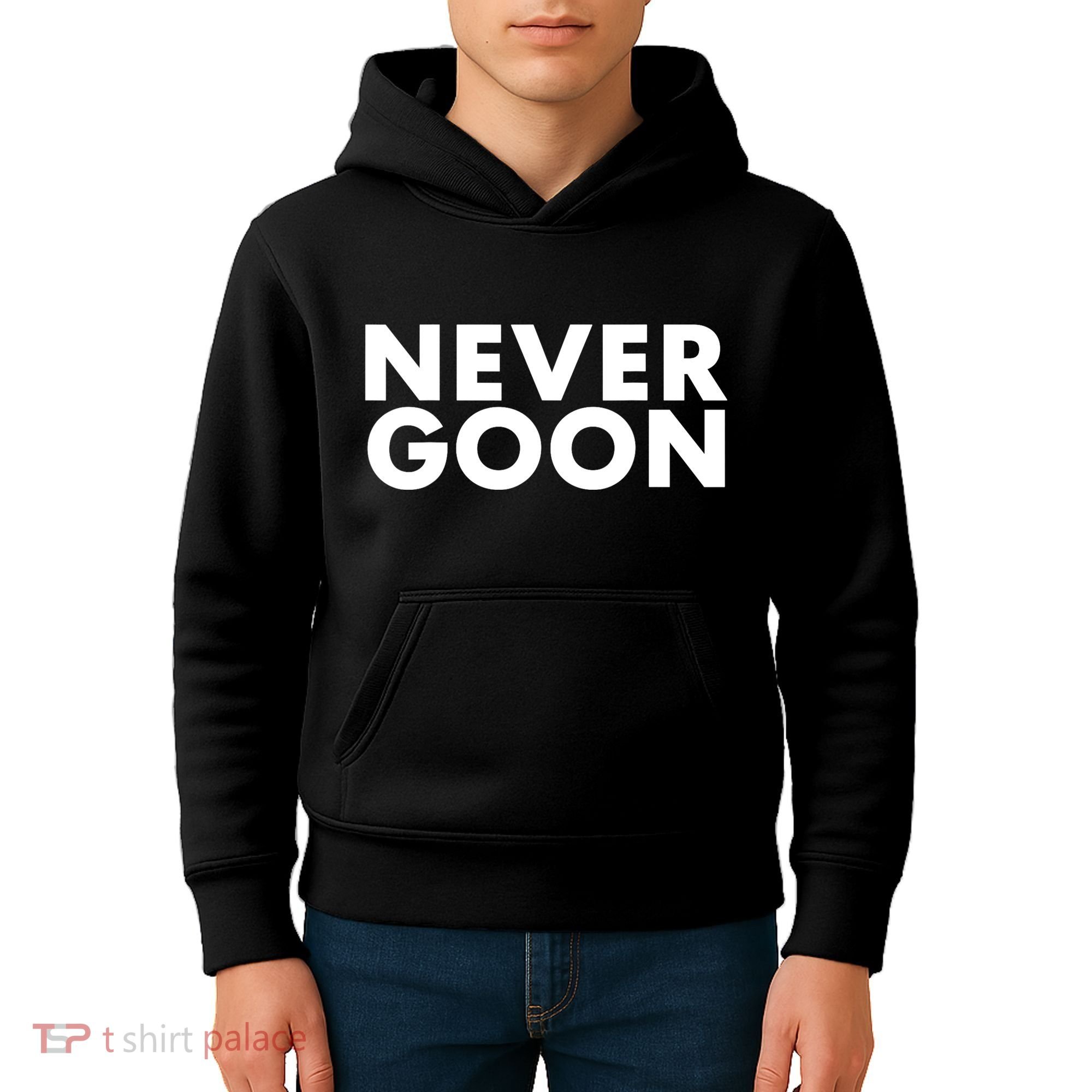 Never Goon Funny Gym Meme Never Goon Kids Hoodie