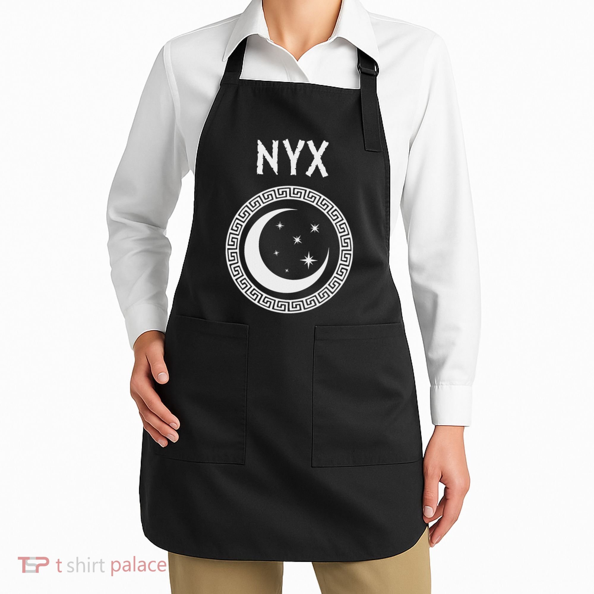 Nyx Greek Goddess Of Night Symbol Apron