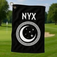 Nyx Greek Goddess Of Night Symbol Golf Towel thumb 1