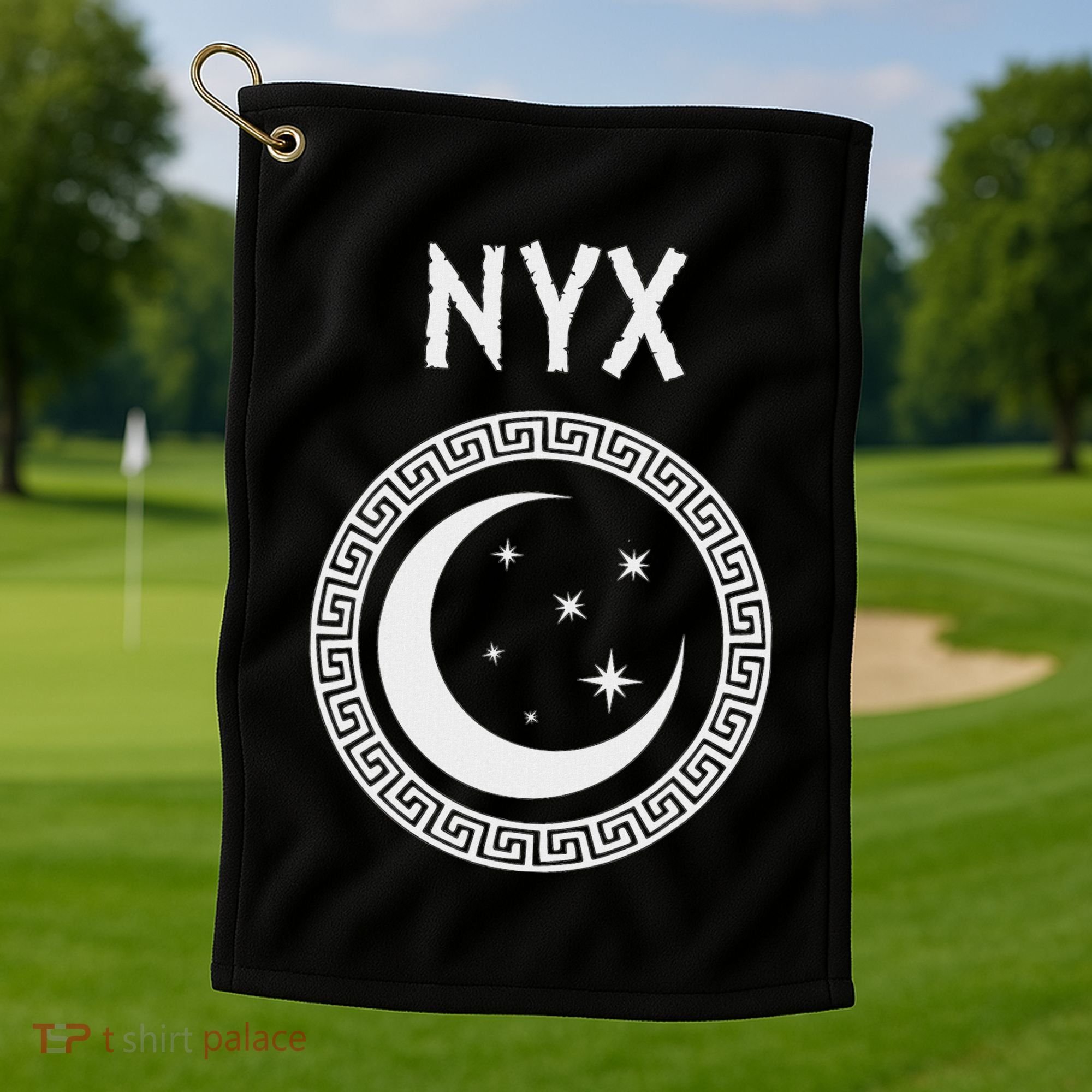 Nyx Greek Goddess Of Night Symbol Golf Towel