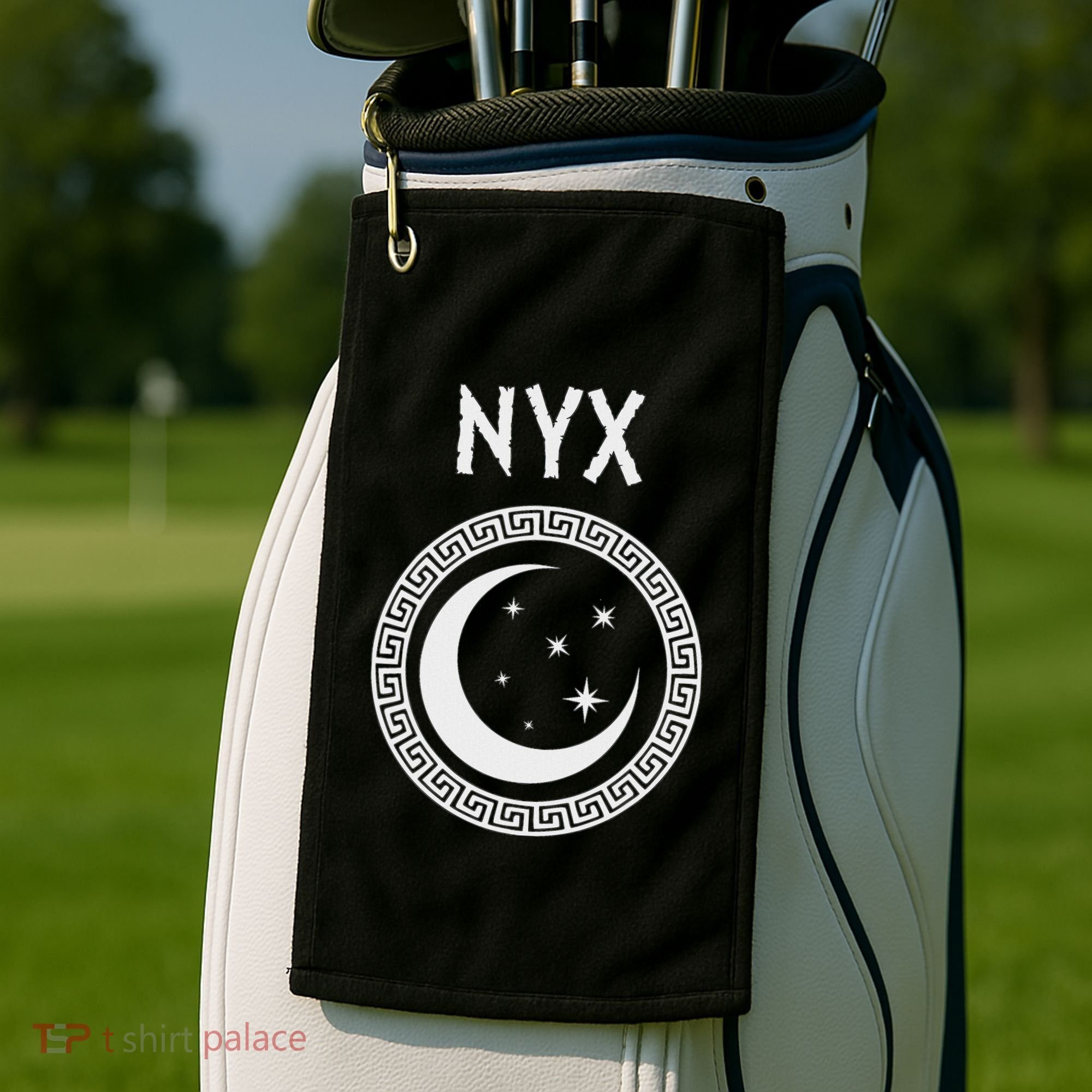 Nyx Greek Goddess Of Night Symbol Golf Towel