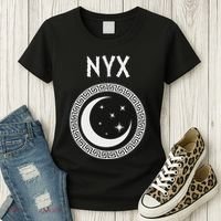 Nyx Greek Goddess Of Night Symbol Women's T-Shirt thumb 3