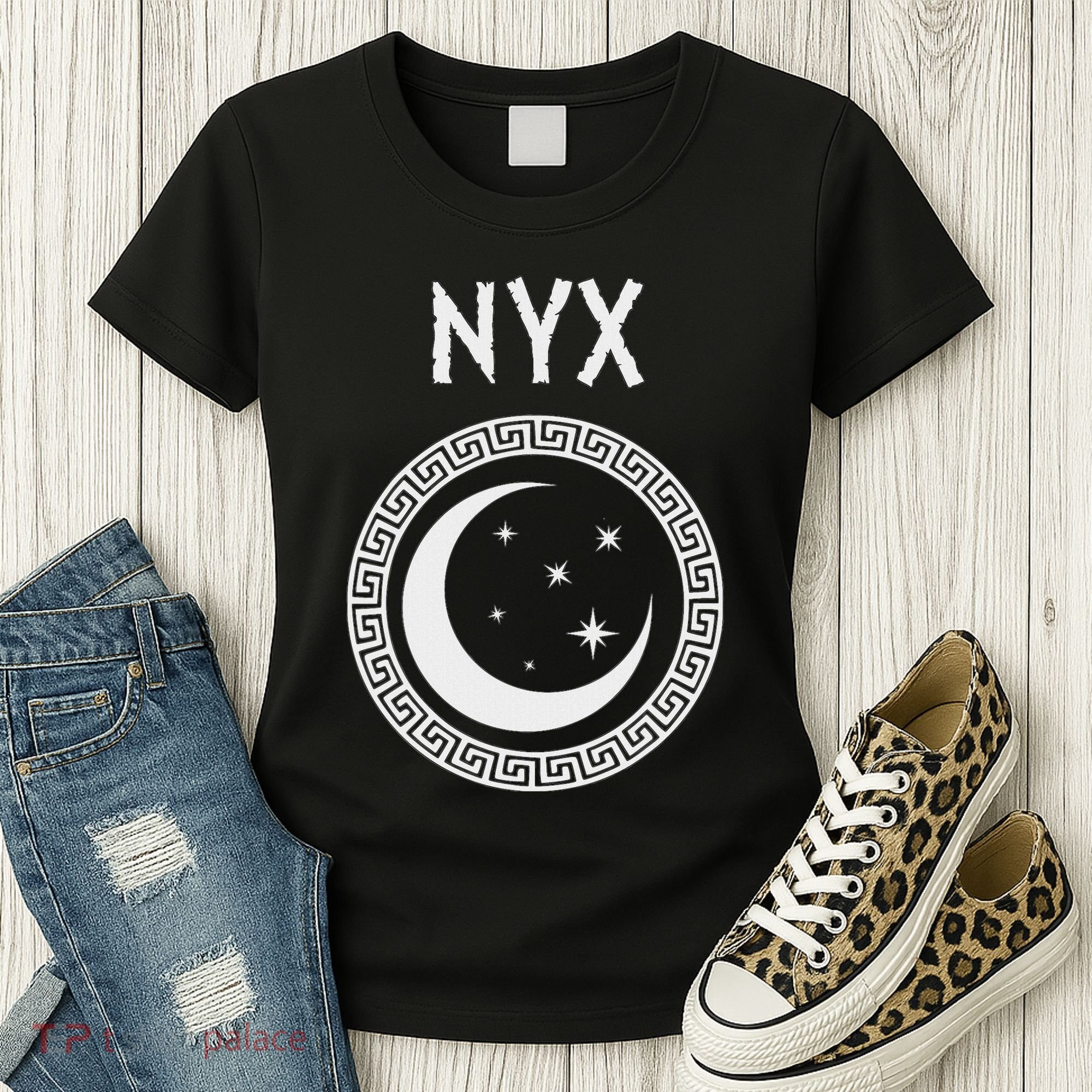 Nyx Greek Goddess Of Night Symbol Women's T-Shirt