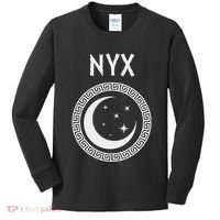 Nyx Greek Goddess Of Night Symbol Kids Long Sleeve Shirt thumb 0