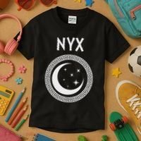 Nyx Greek Goddess Of Night Symbol Kids T-Shirt thumb 3