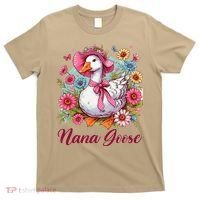Nana Goose Grandma Mimi Silly Goose Coquette Mothers Day T-Shirt thumb 0