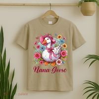 Nana Goose Grandma Mimi Silly Goose Coquette Mothers Day T-Shirt thumb 2