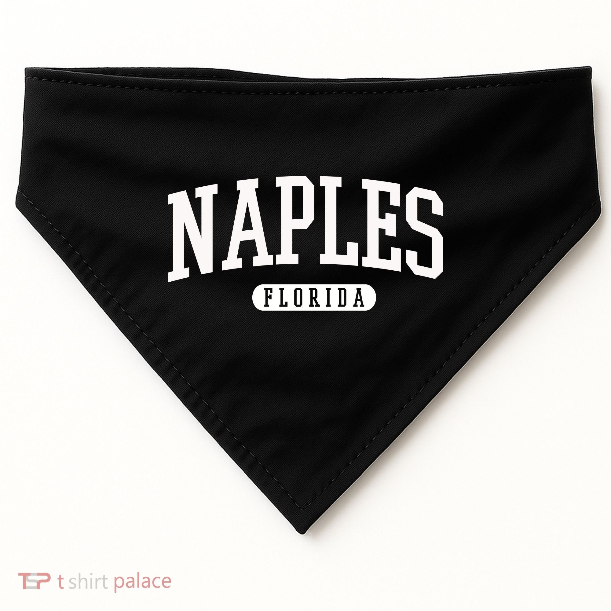 Naples Great Gift Cool Gift College University Florida Usa USA-Made Doggie Bandana