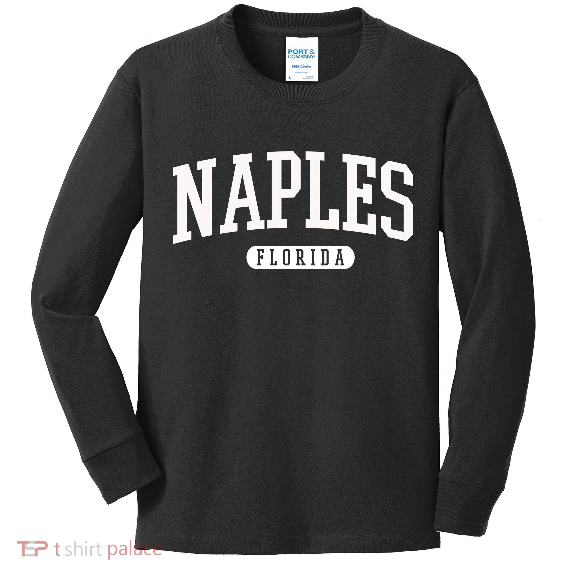 Naples Great Gift Cool Gift College University Florida Usa Kids Long Sleeve Shirt