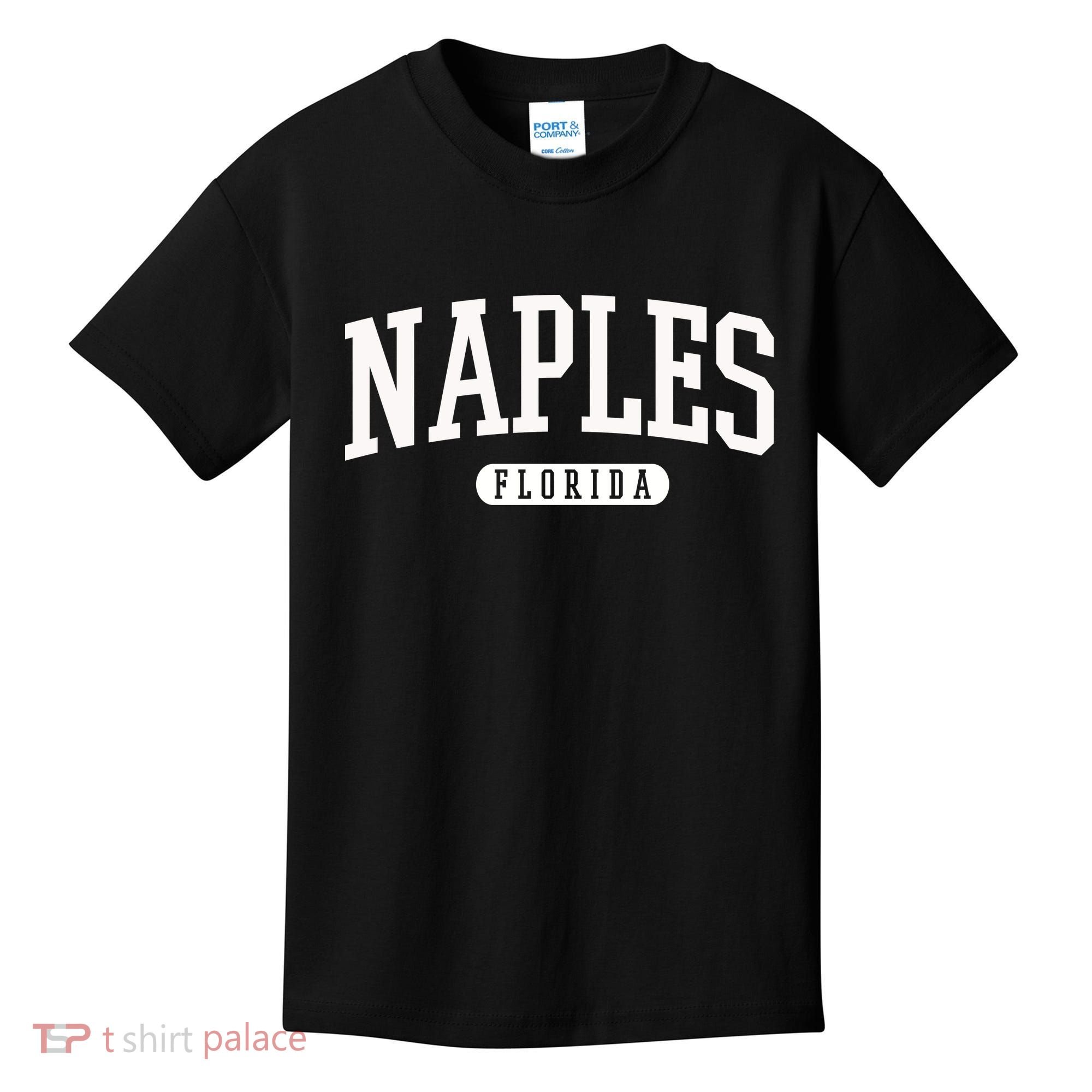 Naples Great Gift Cool Gift College University Florida Usa Kids T-Shirt