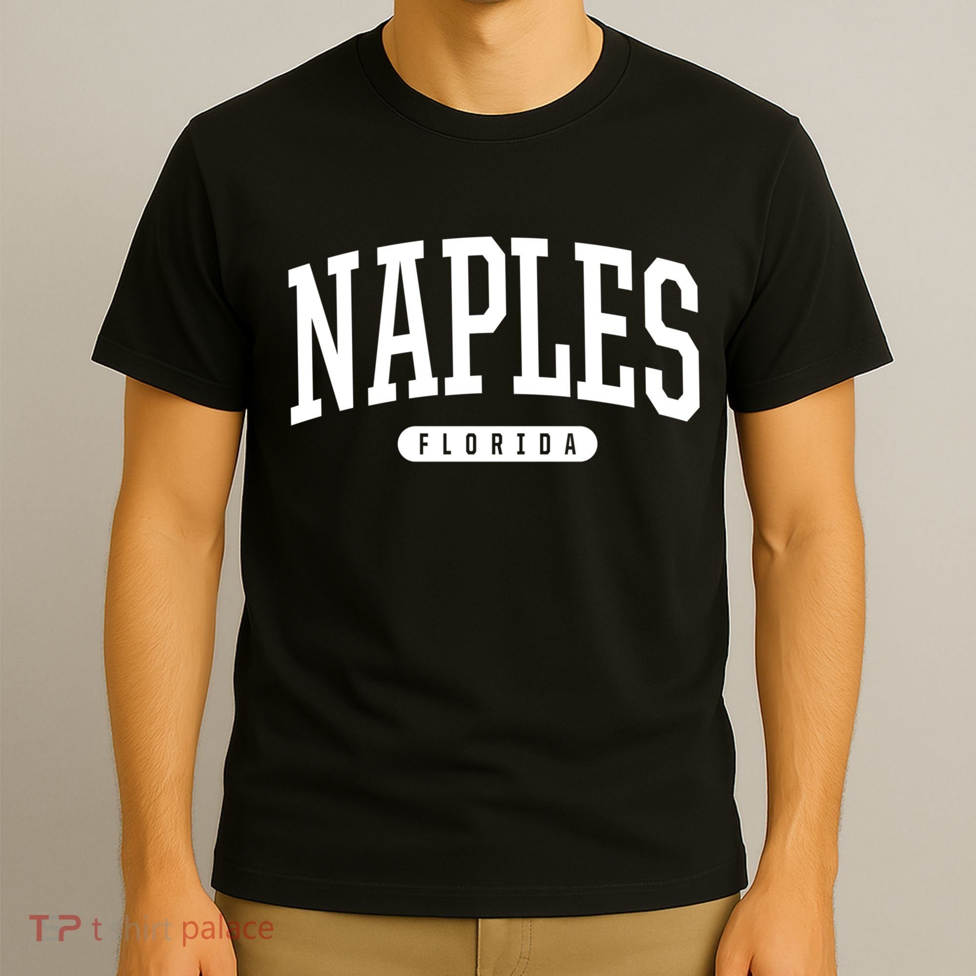 Naples Great Gift Cool Gift College University Style Fl Usa T-Shirt