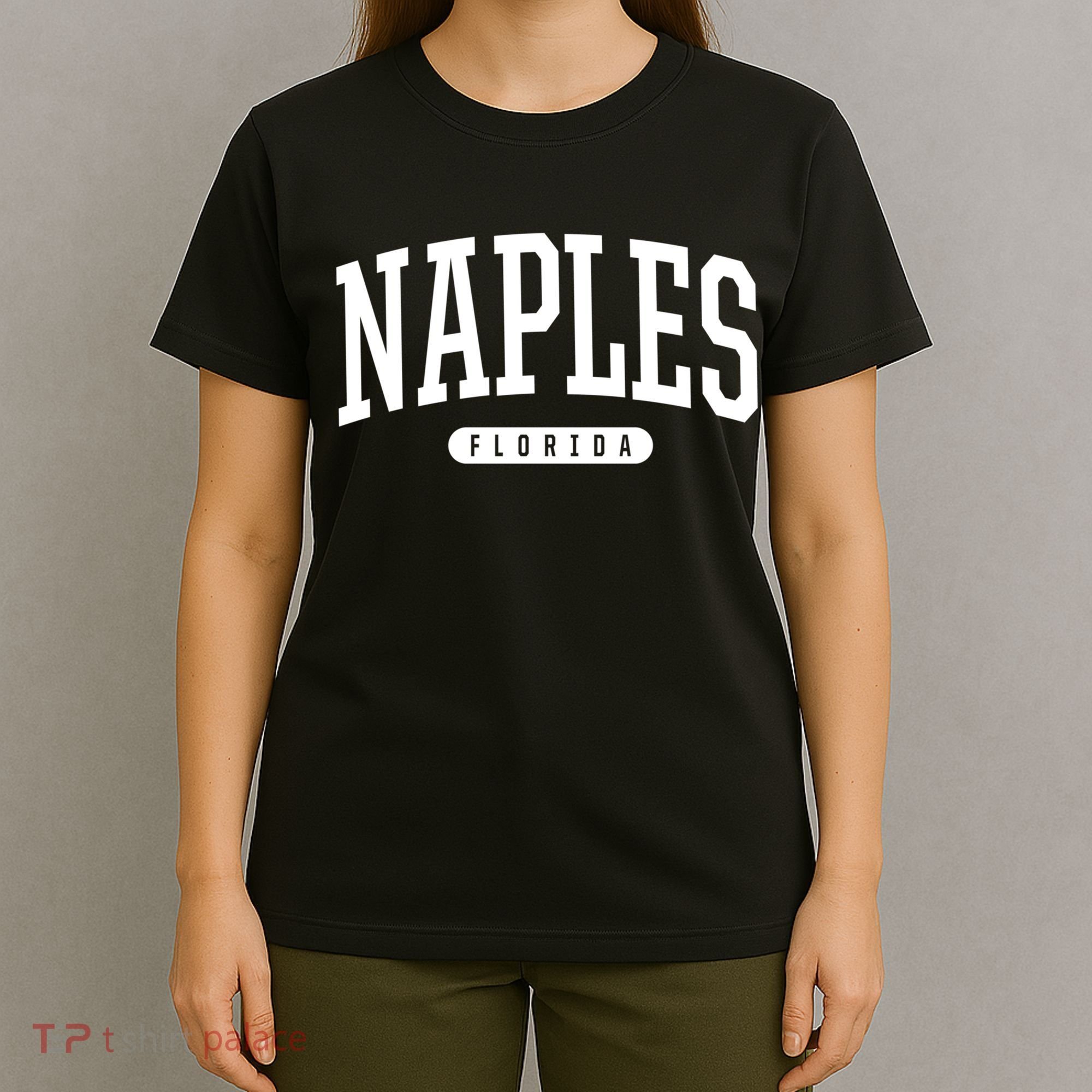 Naples Great Gift Cool Gift College University Style Fl Usa T-Shirt