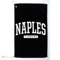 Naples Great Gift Cool Gift College University Style Fl Usa Golf Towel thumb 0