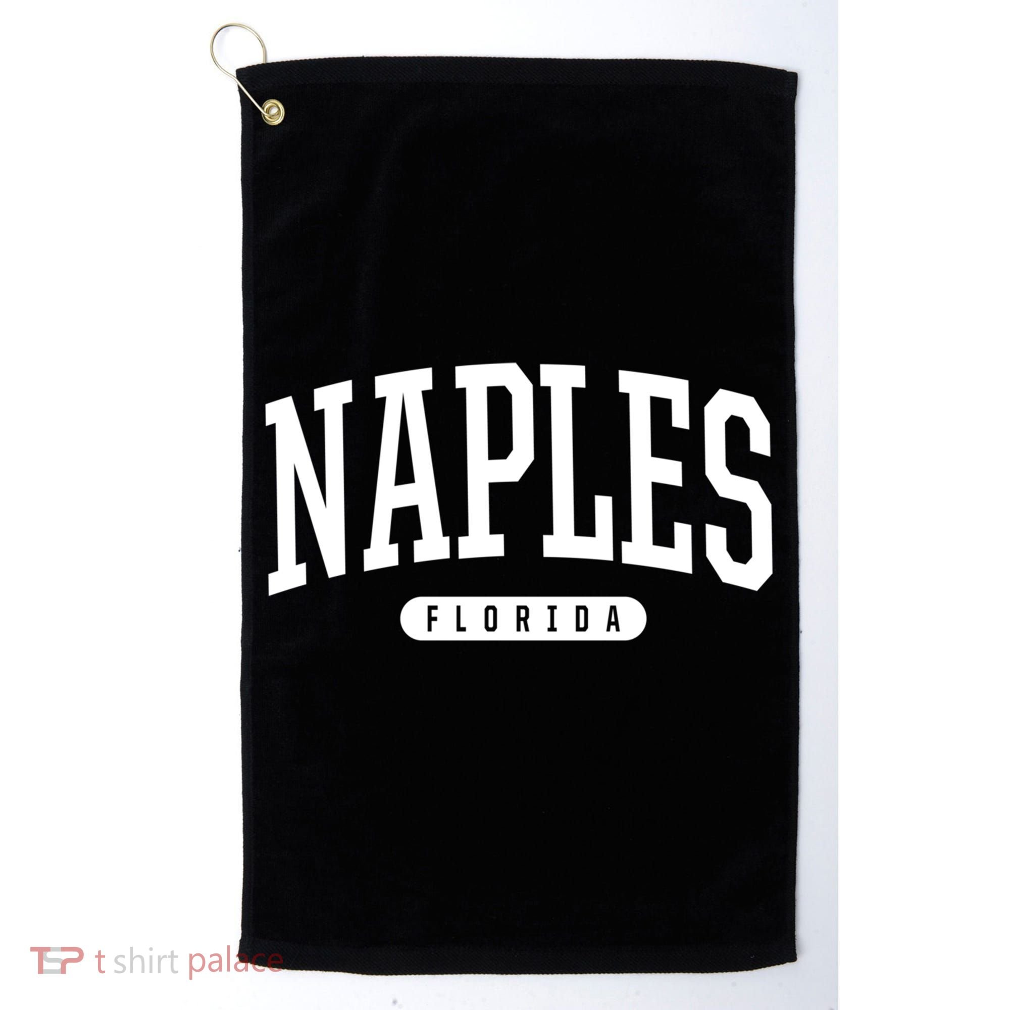 Naples Great Gift Cool Gift College University Style Fl Usa Golf Towel